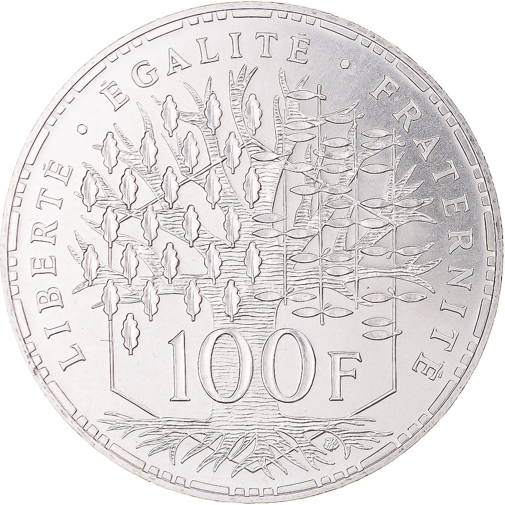 Munten, Frankrijk, Panthéon, 100 Francs, 1984, Paris, FDC, Zilver, KM:951.1