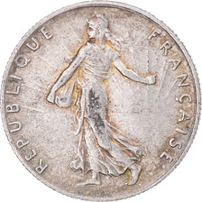 Coin, France, Semeuse, 50 Centimes, 1915, Paris, AU(50-53), Silver, KM:854