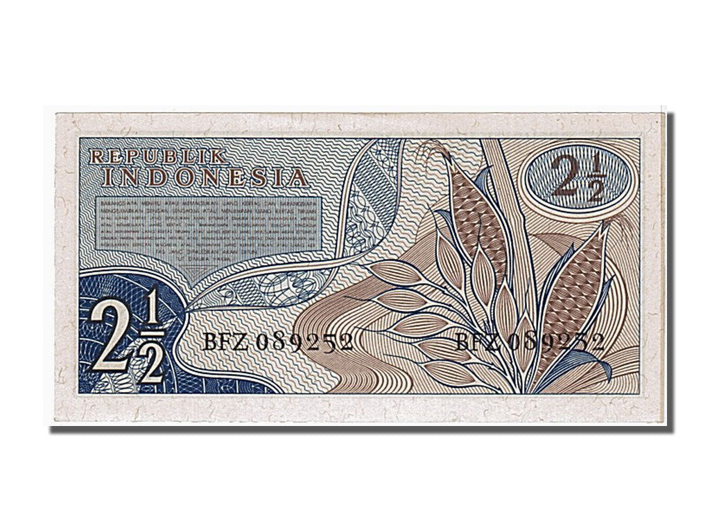 Banknote, Indonesia, 2 1/2 Rupiah, 1961, UNC(65-70)
