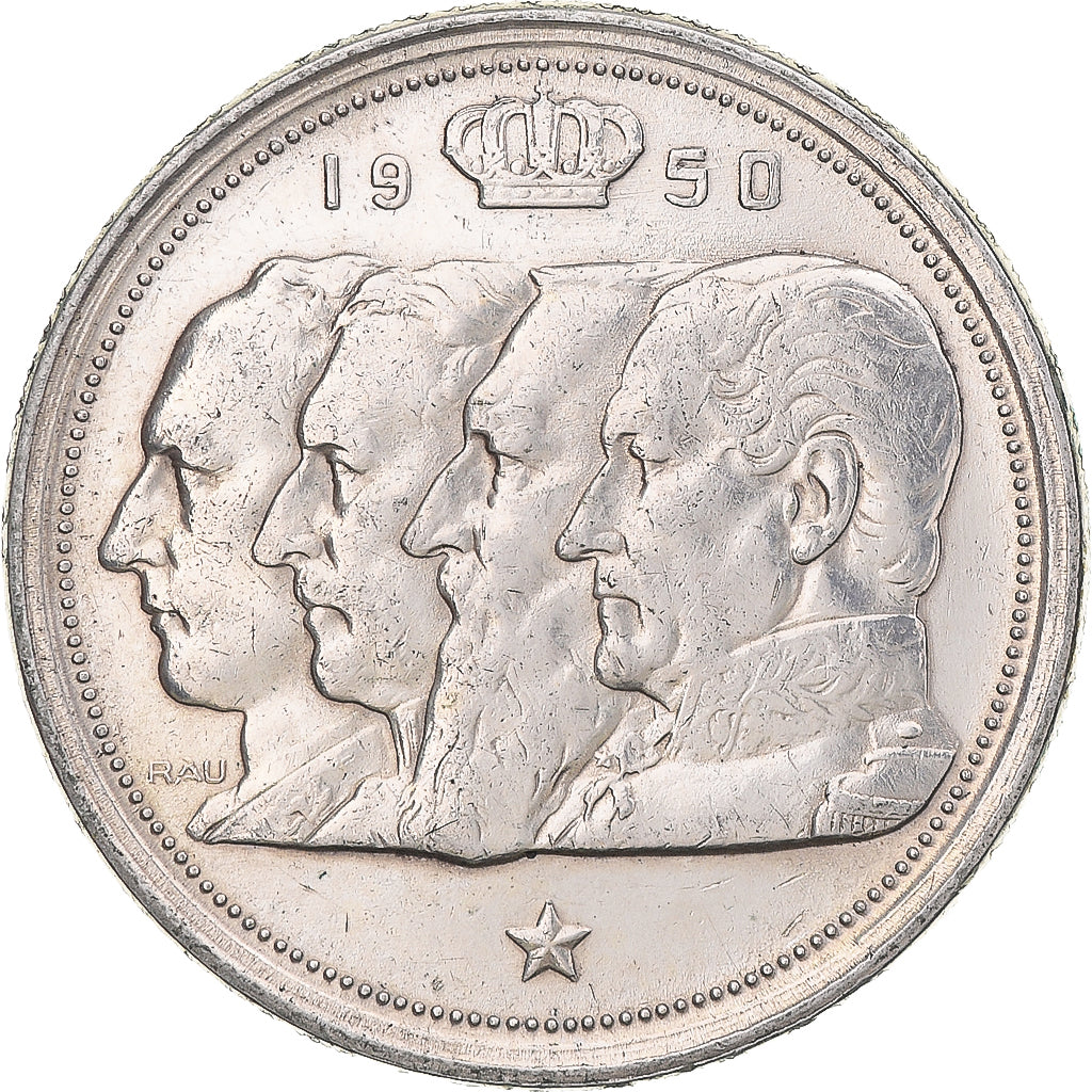 Coin, Belgium, Régence Prince Charles, 100 Francs, 100 Frank, 1950, AU(50-53)