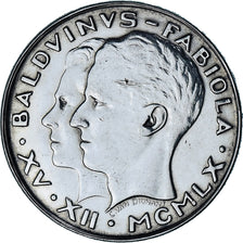 Coin, Belgium, Baudouin I, 50 Francs, 50 Frank, 1960, AU(55-58), Silver