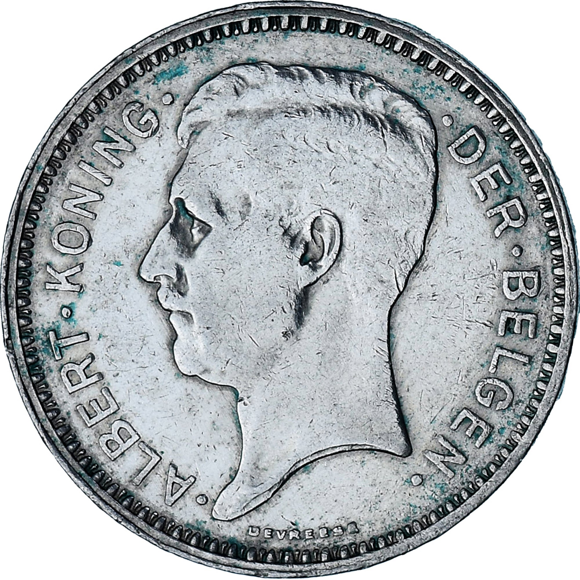 Monnaie, Belgique, Albert I, 20 Francs, 20 Frank, 1934, Tranche A, TTB, Argent