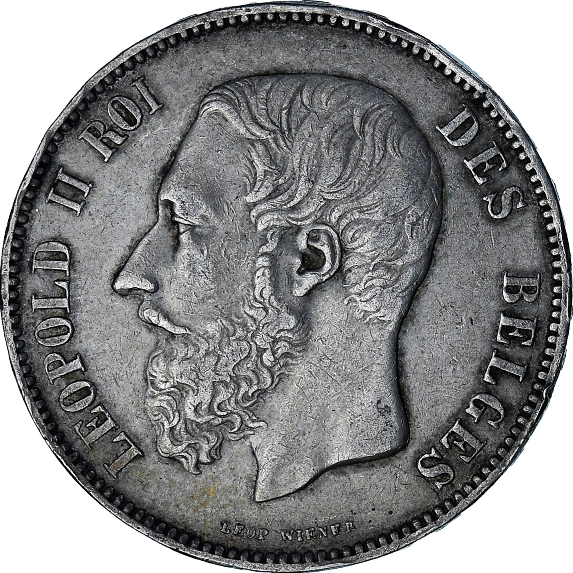 Monnaie, Belgique, Leopold II, 5 Francs, 5 Frank, 1873, TTB, Argent, KM:24