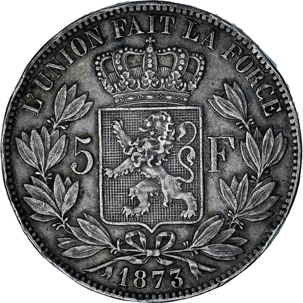 Monnaie, Belgique, Leopold II, 5 Francs, 5 Frank, 1873, TTB, Argent, KM:24