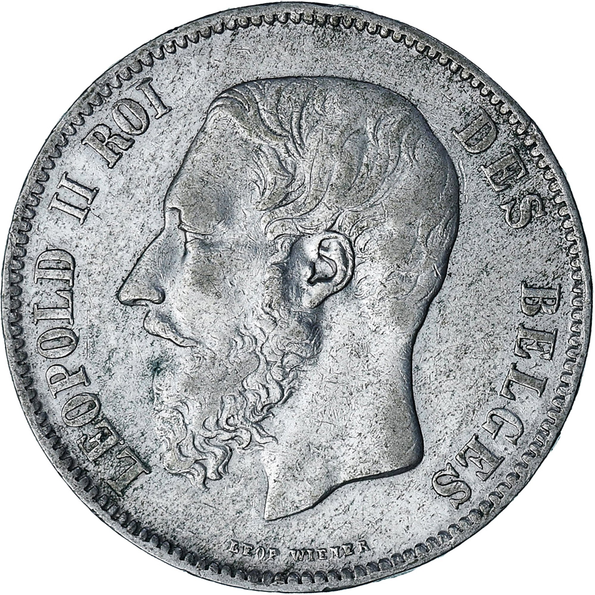 Monnaie, Belgique, Leopold II, 5 Francs, 5 Frank, 1869, TB+, Argent, KM:24