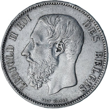 Coin, Belgium, Leopold II, 5 Francs, 5 Frank, 1870, EF(40-45), Silver, KM:24