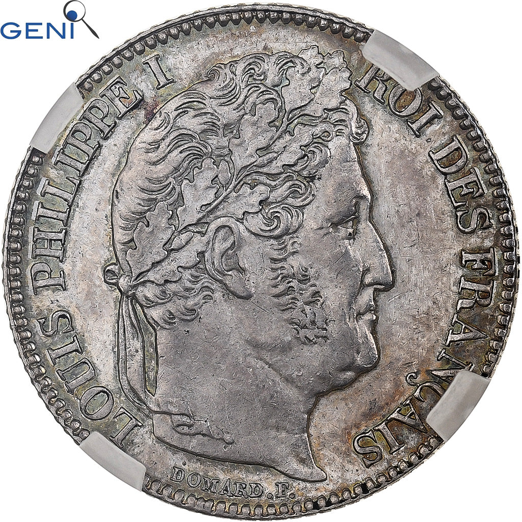 Frankrijk, Louis-Philippe I, Franc, 1848, Paris, Zilver, GENI, MS63