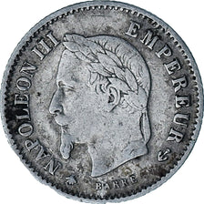 Monnaie, France, Napoleon III, 20 Centimes, 1867, Paris, TB+, Argent