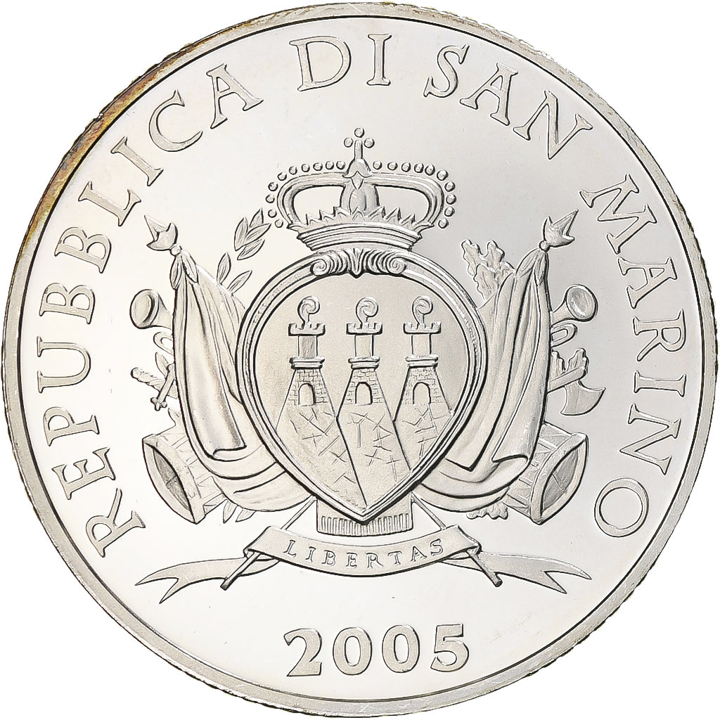 San Marino, 10 Euro, 2005, Rome, FDC, Zilver, KM:344