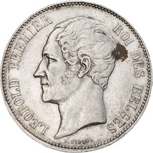 Coin, Belgium, Leopold I, 5 Francs, 5 Frank, 1865, Brussels, EF(40-45), Silver