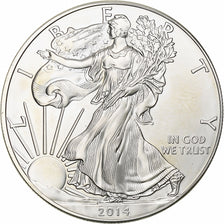 United States, 1 Dollar, 1 Oz, 2014, Philadelphia, Silver, MS(63), KM:273