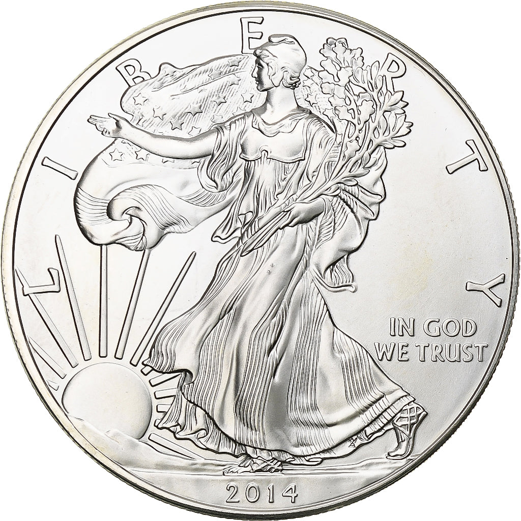 United States, 1 Dollar, 1 Oz, 2014, Philadelphia, Silver, MS(63), KM:273