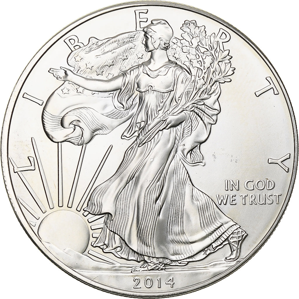 United States, 1 Dollar, 1 Oz, 2014, Philadelphia, Silver, MS(63), KM:273