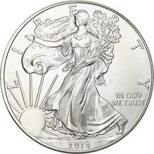 United States, 1 Dollar, 1 Oz, 2014, Philadelphia, Silver, MS(63), KM:273