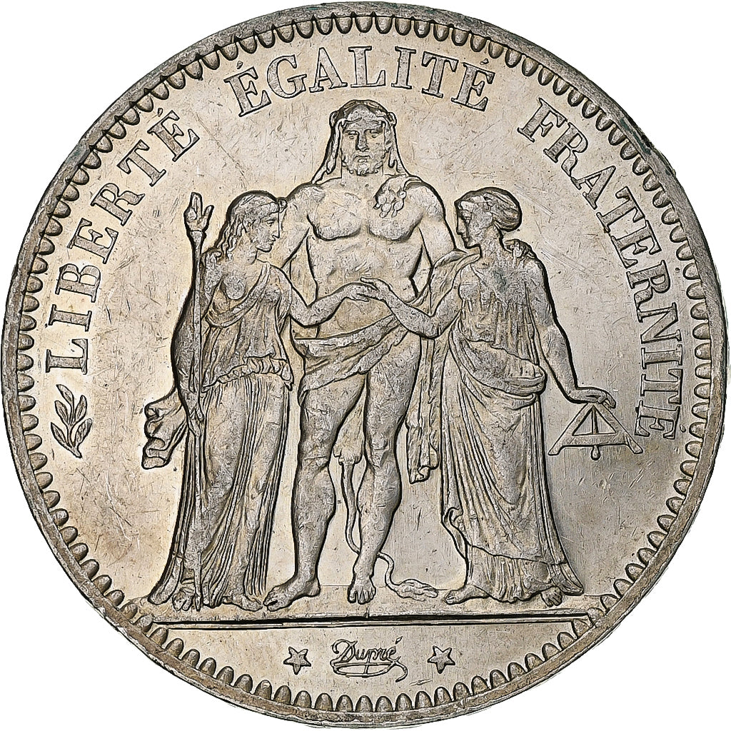 France, 5 Francs, Hercule, 1875, Paris, Silver, AU(50-53), Gadoury:745a