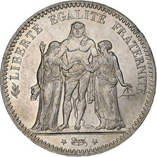 France, 5 Francs, Hercule, 1875, Paris, Silver, AU(50-53), Gadoury:745a