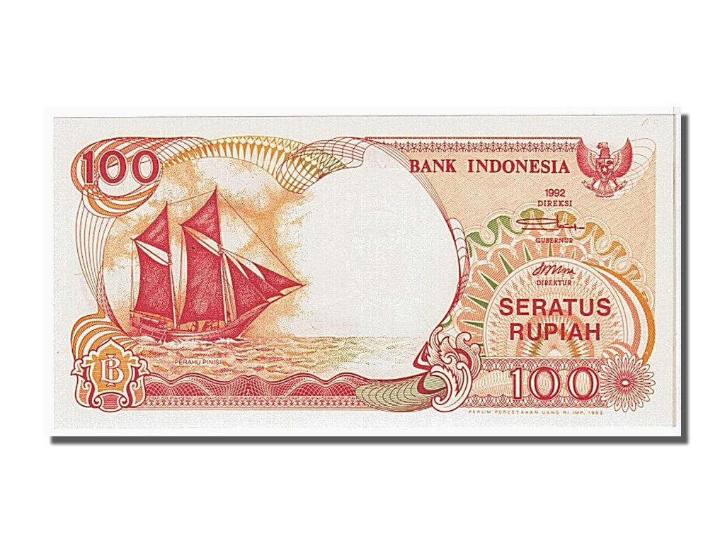 Banconote, Indonesia, 100 Rupiah, 1992, FDS