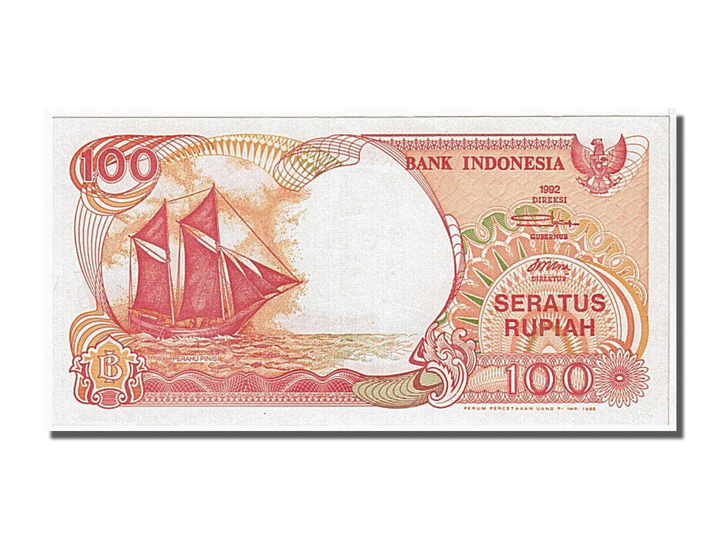 Banconote, Indonesia, 100 Rupiah, 1992, FDS