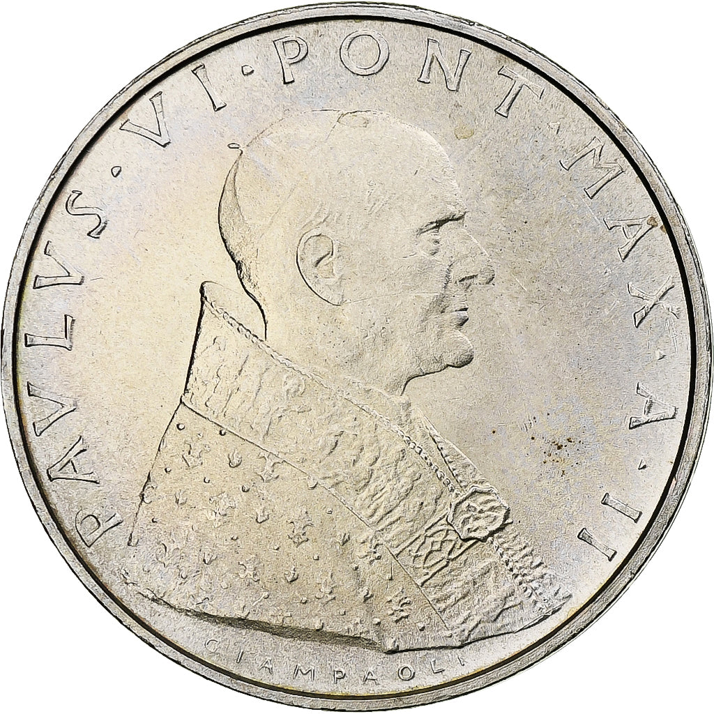 CITTÀ DEL VATICANO, Paul VI, 500 Lire, 1964, Rome, Argento, FDC, KM:83.2
