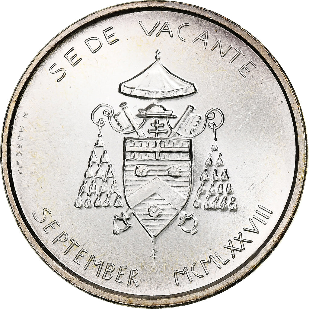Vatikanstadt, Sede Vacante, 500 Lire, 1978, Rome, Silber, STGL, KM:57