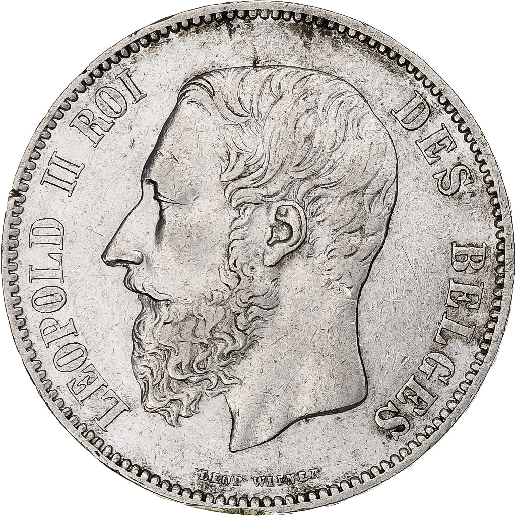 Belgique, Leopold II, 5 Francs, 5 Frank, 1868, Argent, TTB, KM:24