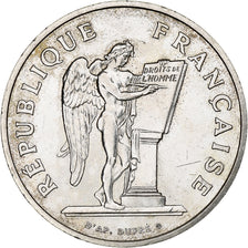 Francja, 100 Francs, Droits de l'Homme, 1989, Srebro, AU(55-58), Gadoury:904