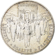 France, 100 Francs, Libération de Paris, 1994, Silver, AU(55-58), Gadoury:935
