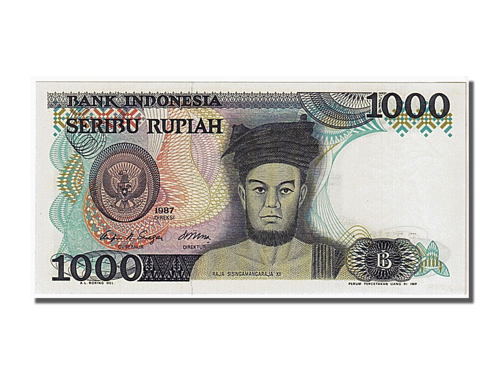 Geldschein, Indonesien, 1000 Rupiah, 1987, UNZ