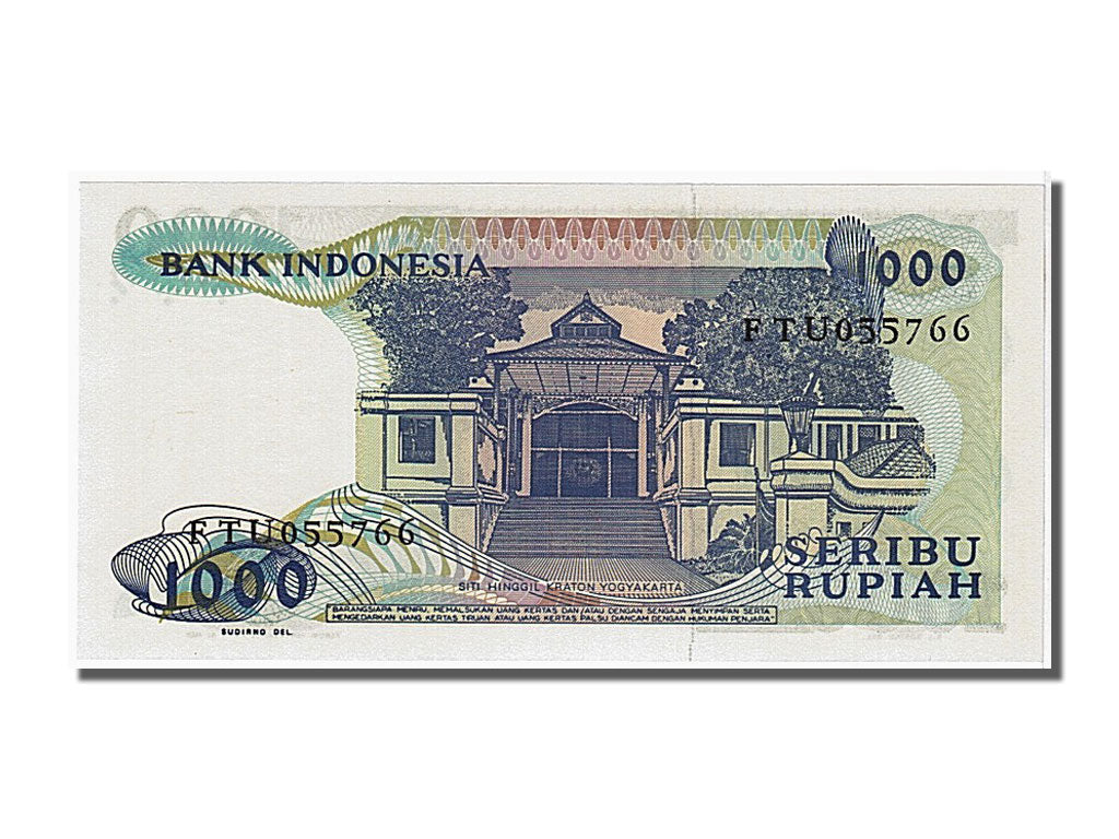 Geldschein, Indonesien, 1000 Rupiah, 1987, UNZ
