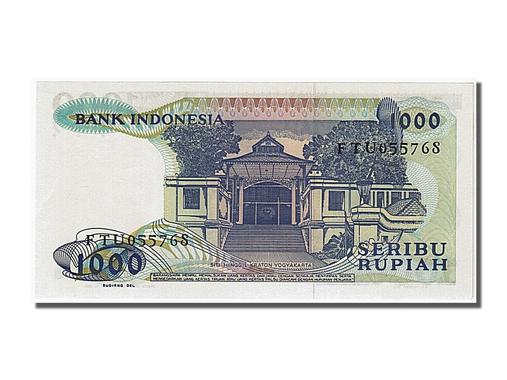 Geldschein, Indonesien, 1000 Rupiah, 1987, UNZ