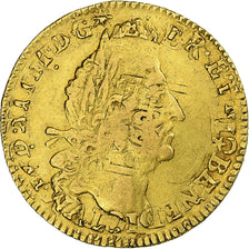 Francia, Louis XIV, Louis d'or au 4 L, 1695, Paris, reformed, Oro, BC+