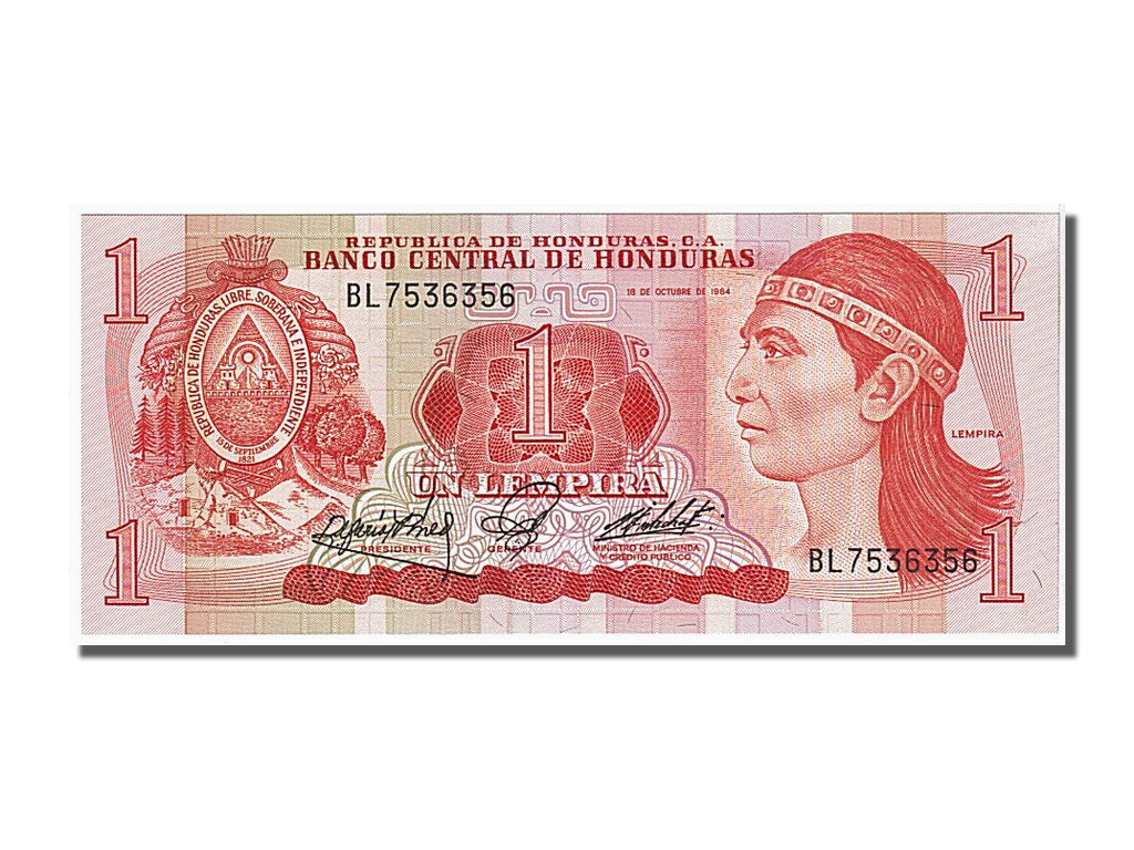Banknote, Honduras, 1 Lempira, 1984, 1984-10-18, UNC(65-70)