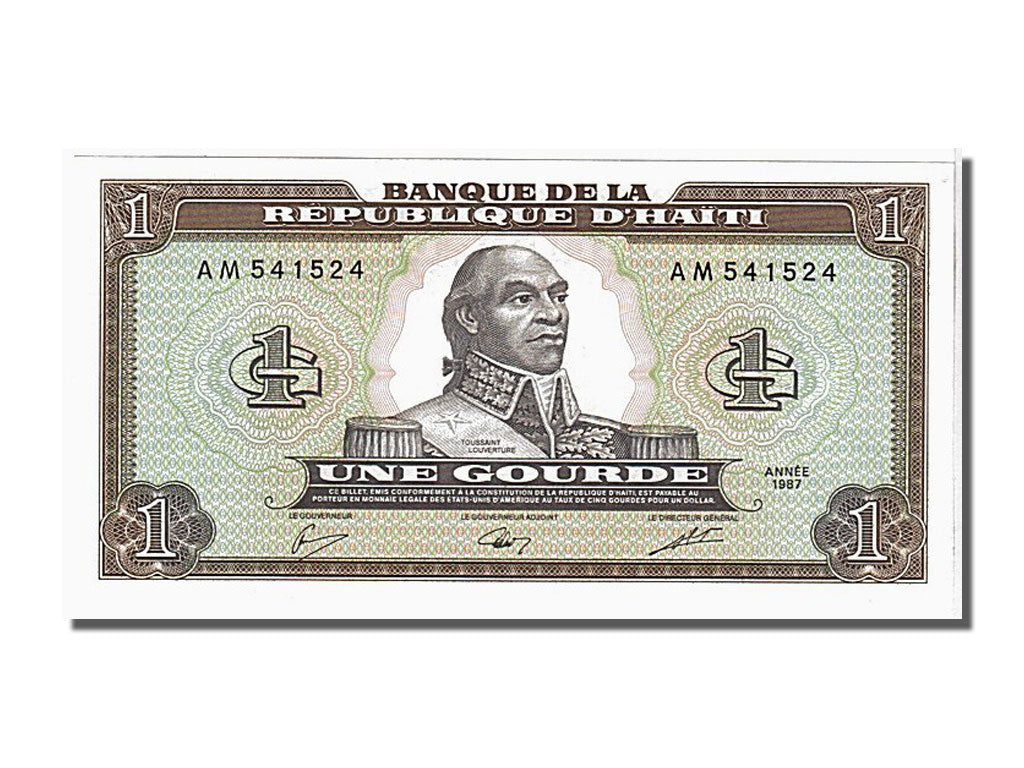 Billet, Haïti, 1 Gourde, 1987, NEUF