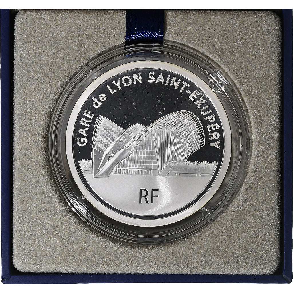 France, 10 Euro, Monnaie de Paris, Lyon Saint-Exupéry, BE, 2012, Paris, Argent
