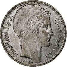 France, 20 Francs, Turin, 1929, Paris, Argent, TTB+, Gadoury:852, KM:879