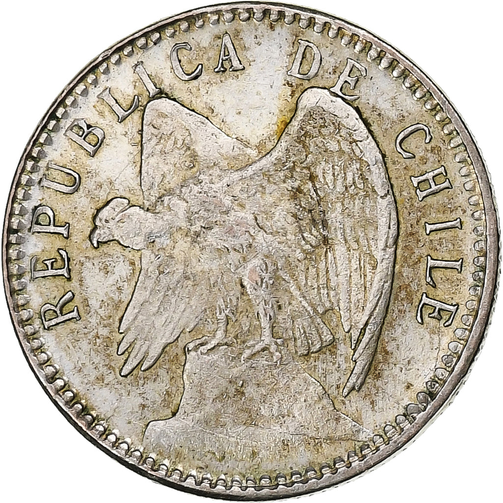 Chile, 5 Centavos, 1911, Santiago, Plata, EBC, KM:155.2a
