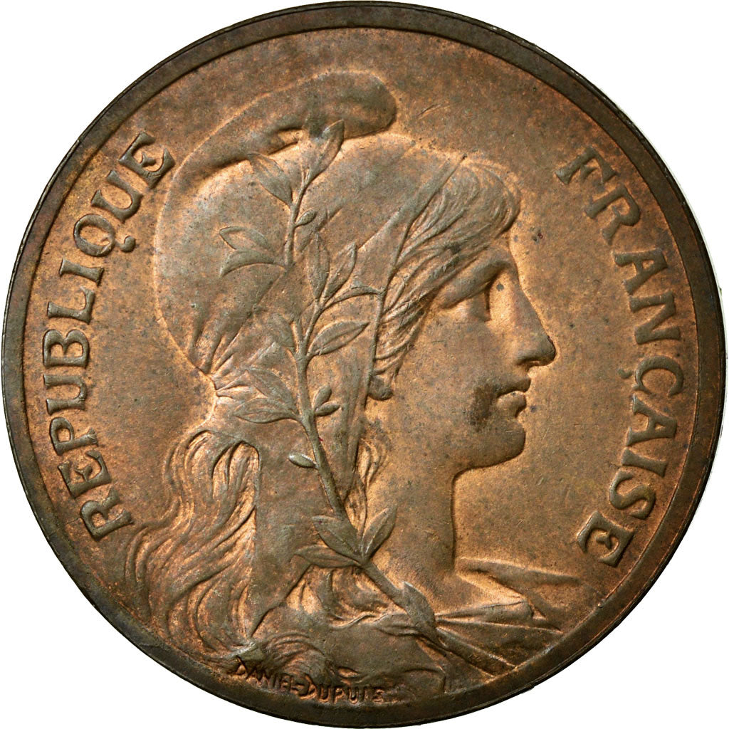 Coin, France, Dupuis, 5 Centimes, 1898, Paris, MS(60-62), Bronze, Gadoury:165