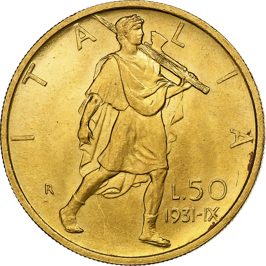 Italien, Vittorio Emanuele III, 50 Lire, 1931, Rome, Gold, VZ+, KM:71