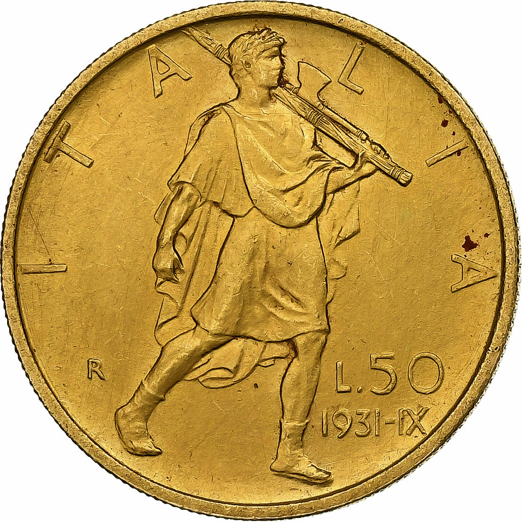 Italien, Vittorio Emanuele III, 50 Lire, 1931, Rome, Gold, VZ+, KM:71