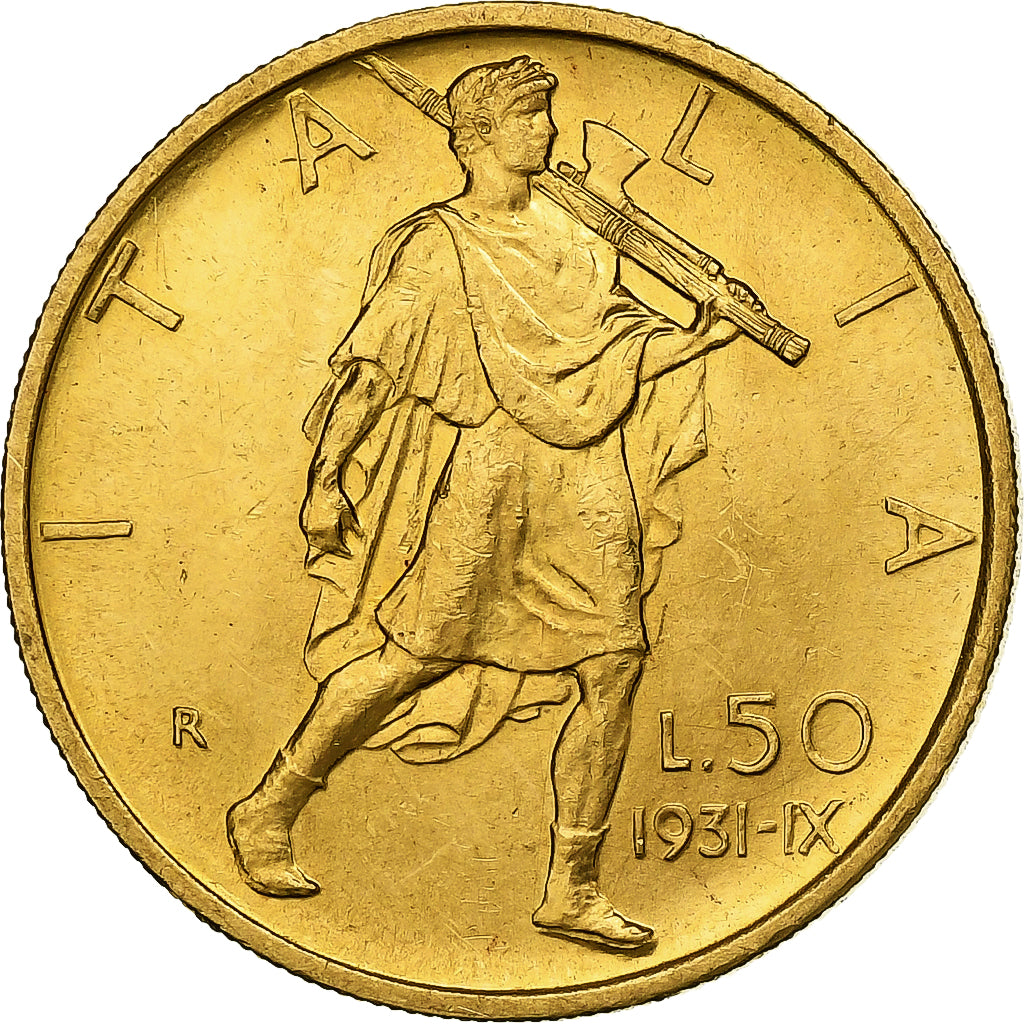 Italien, Vittorio Emanuele III, 50 Lire, 1931, Rome, Gold, VZ+, KM:71