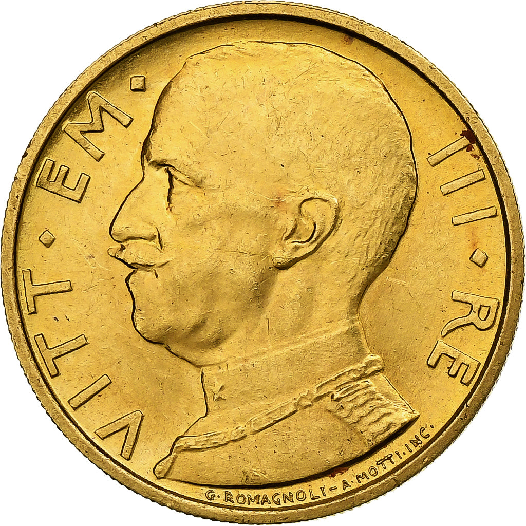 Italy, Vittorio Emanuele III, 50 Lire, 1931, Rome, Gold, MS(60-62), KM:71