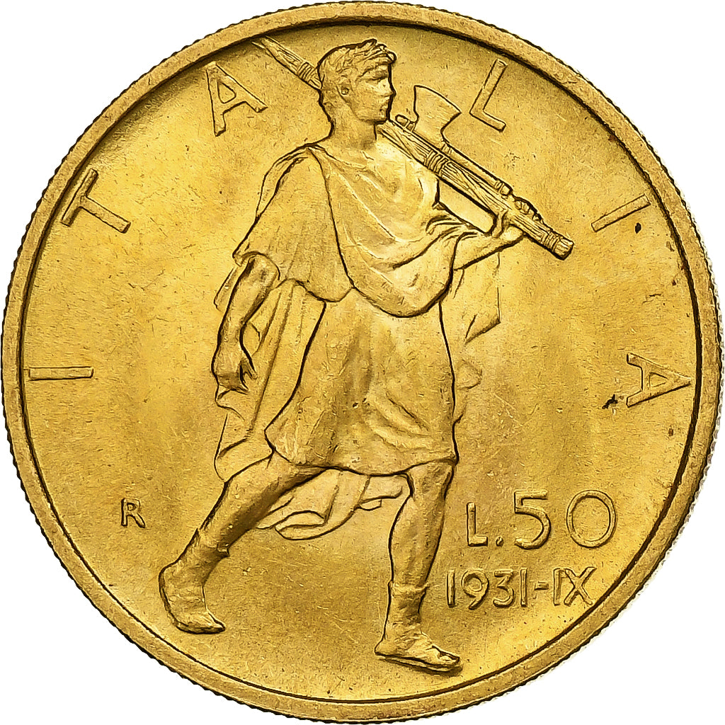 Italien, Vittorio Emanuele III, 50 Lire, 1931, Rome, Gold, VZ+, KM:71