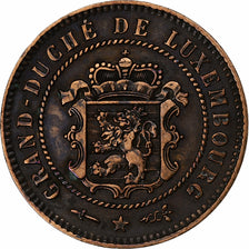 Luxemburgo, William III, 5 Centimes, 1854, Utrecht, Bronce, MBC, KM:22.1