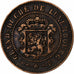 Luxemburgo, William III, 5 Centimes, 1854, Utrecht, Bronce, MBC, KM:22.1