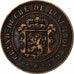Luxemburgo, William III, 5 Centimes, 1854, Utrecht, Bronce, MBC, KM:22.1