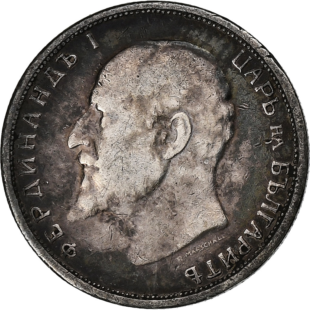 Bulgarien, Ferdinand I, 50 Stotinki, 1913, Silber, S+, KM:30