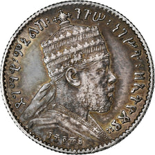 Etiopia, Menelik II, Gersh, 1889, Paris, Argento, BB, KM:12