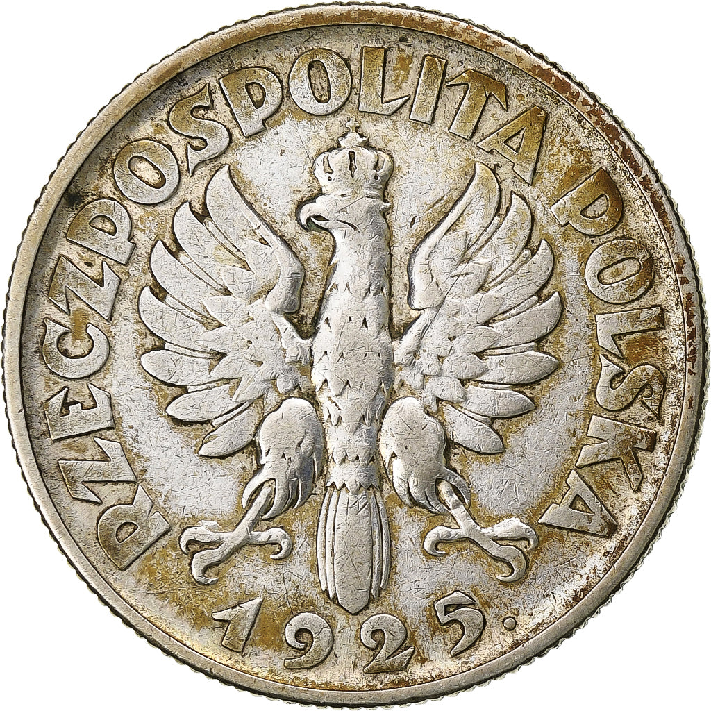 Poland, 2 Zlote, 1925, London, Silver, VF(30-35), KM:16