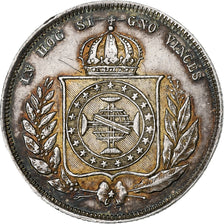 Brasil, Pedro II, 200 Reis, 1863, Prata, AU(50-53), KM:469
