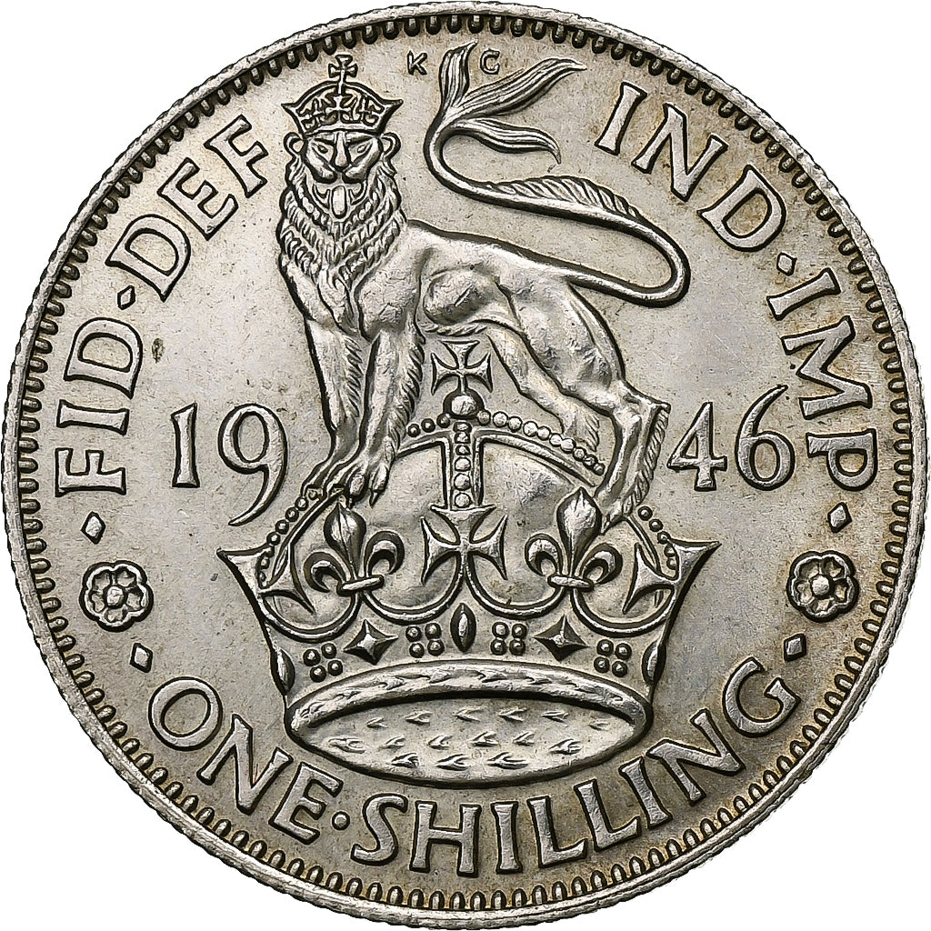 Gran Bretagna, George VI, Shilling, 1946, Argento, SPL-, KM:853